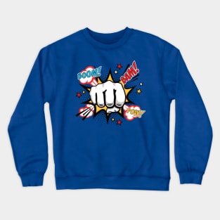 Bam Boom Pow | Comic Punch Crewneck Sweatshirt